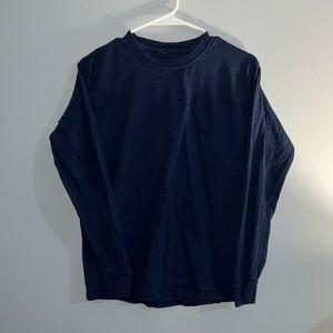 Long sleeve tshirt, Ivory Ella, size Small, Navy Blue